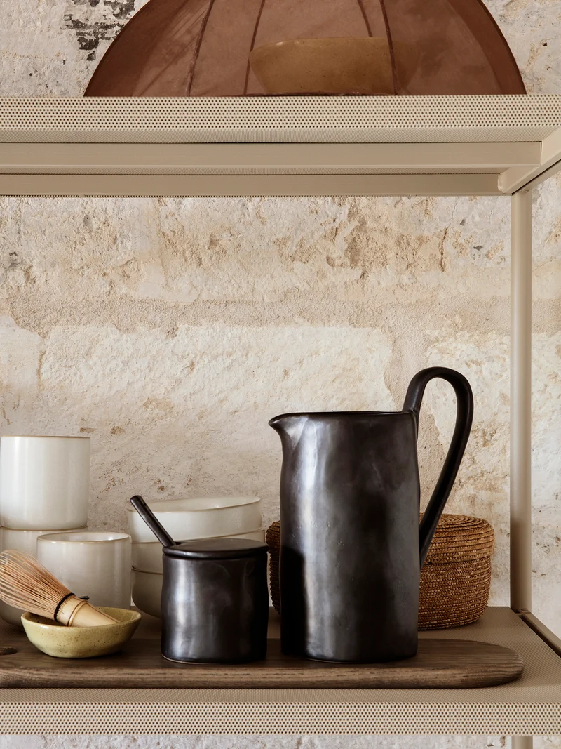 Flow Jar with Spoon - Black