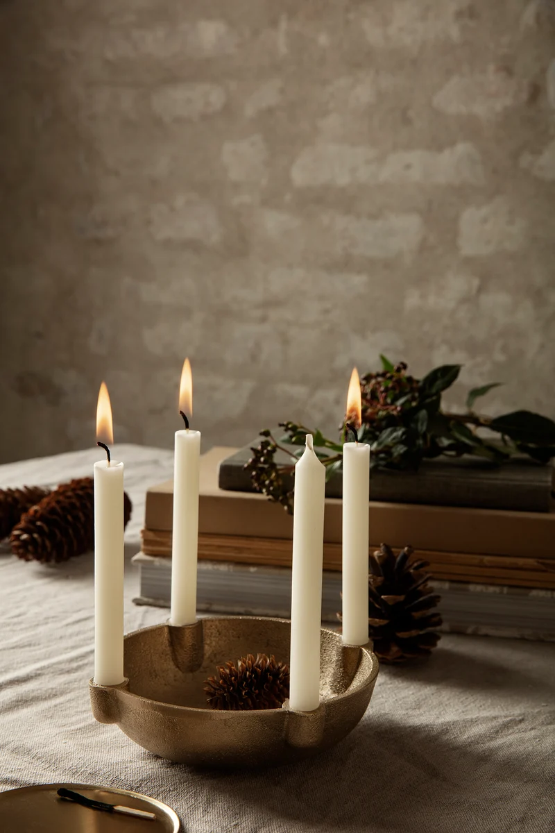 Bowl Candle Holder - Small - Brass