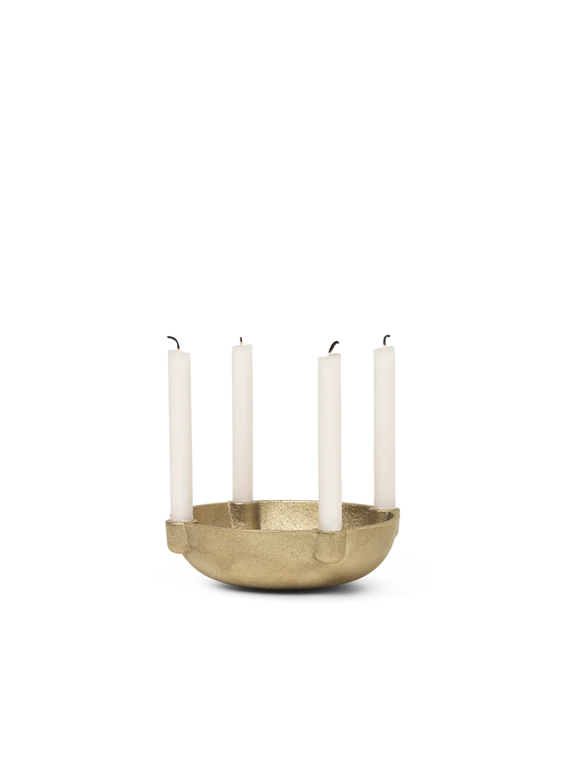 Bowl Candle Holder - Small - Brass