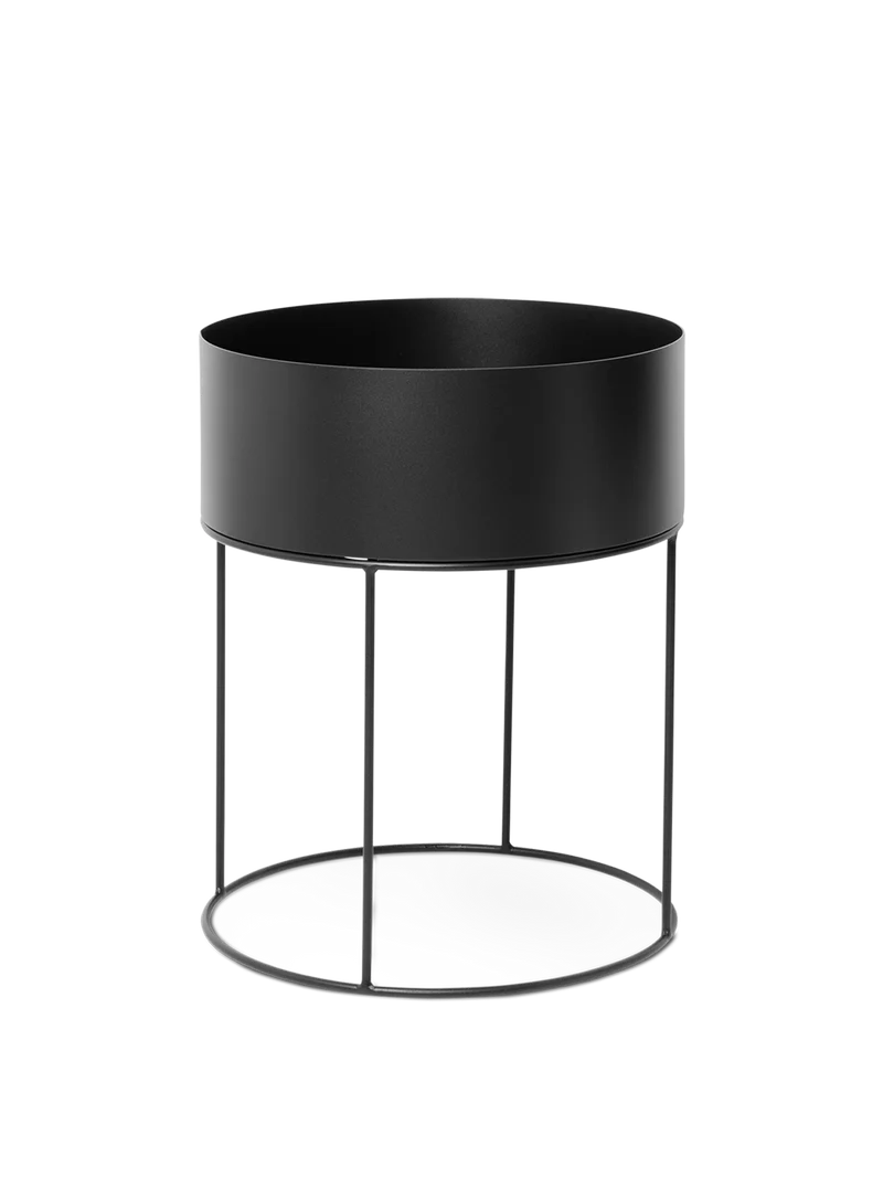 Plant Box - Round - Black