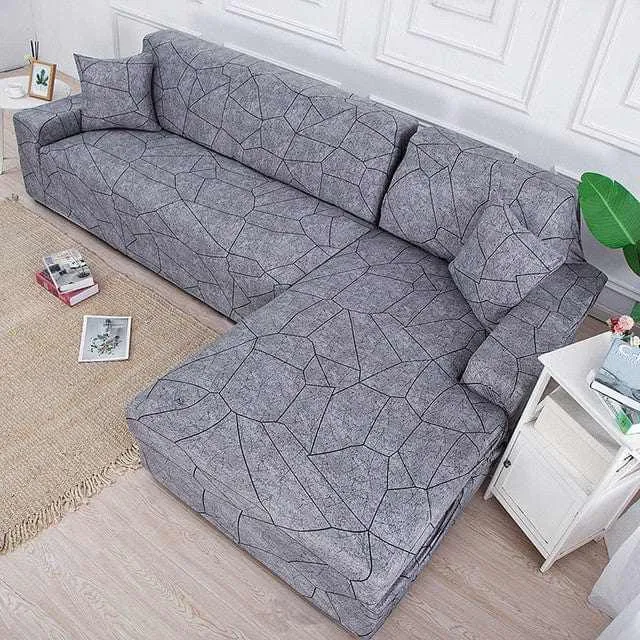 Housse canapé d'angle GEOMEDOL
