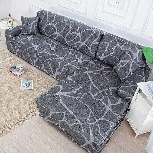 Housse canapé d'angle GEOMEDOL