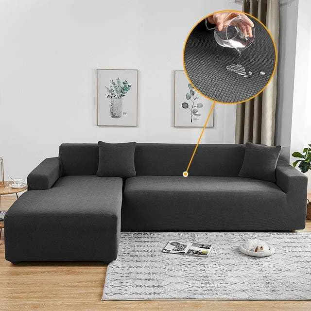 Housse canapé d'angle SHIPPER, protection pour mobilier en forme L