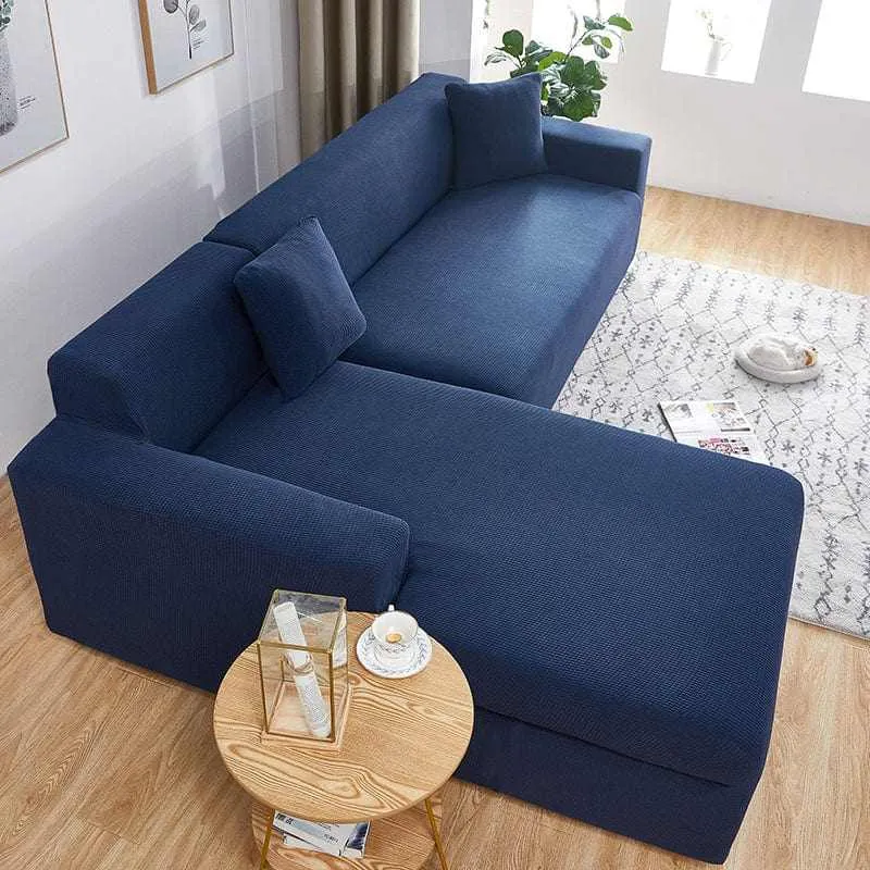 Housse canapé d'angle SHIPPER, protection pour mobilier en forme L