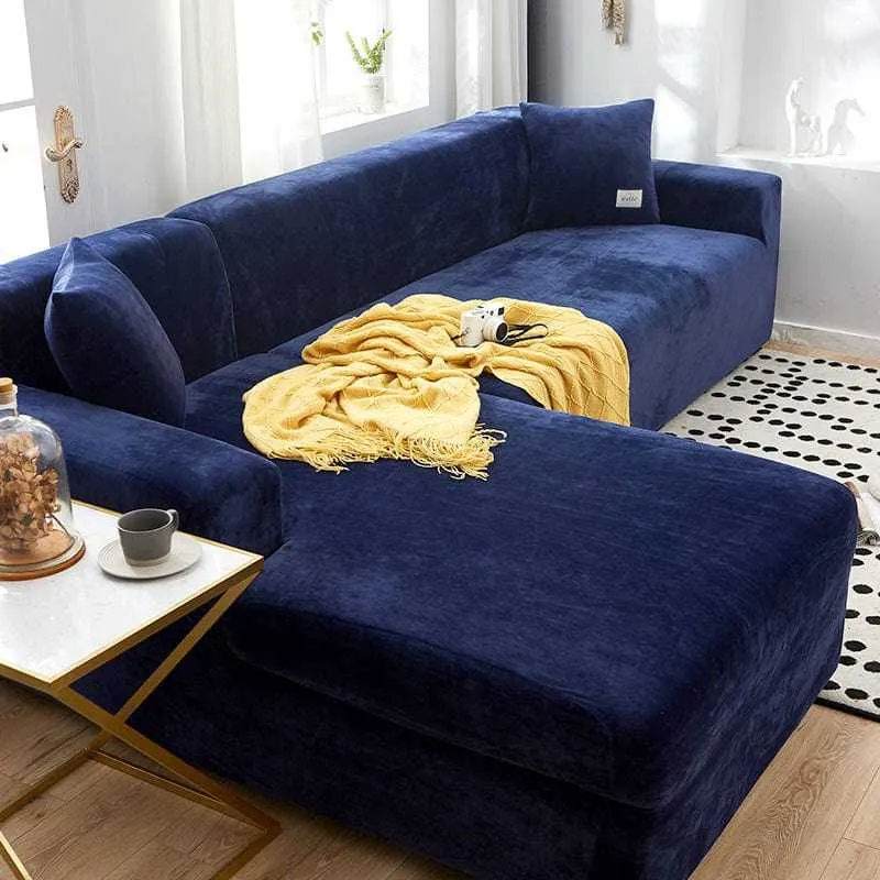 Housse canapé d'angle VELVETAO
