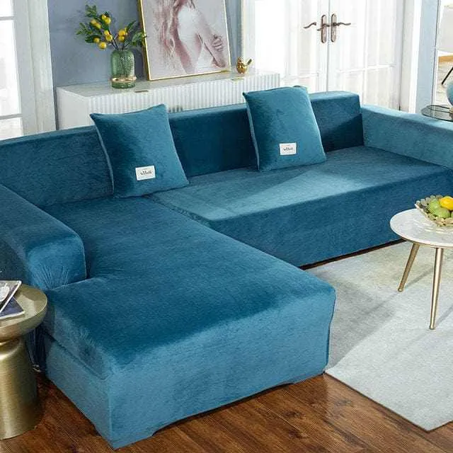 Housse canapé d'angle VELVETAO