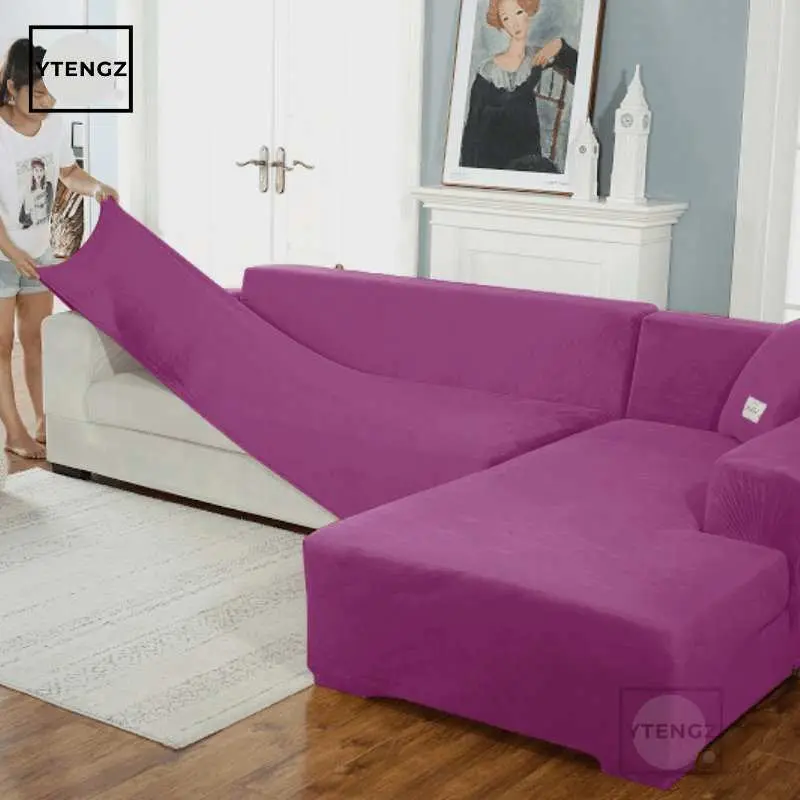 Housse canapé d'angle FUSHASOF