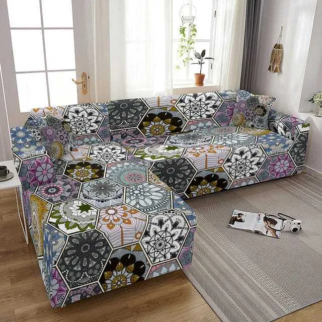 Housse canapé d'angle POMFLOM