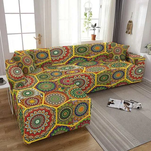 Housse canapé d'angle POMFLOM