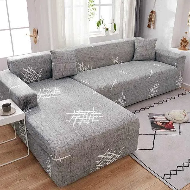 Housse canapé d'angle GEOTRISKA