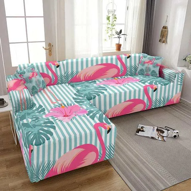 Housse canapé d'angle ou en forme L BUTTERFLY