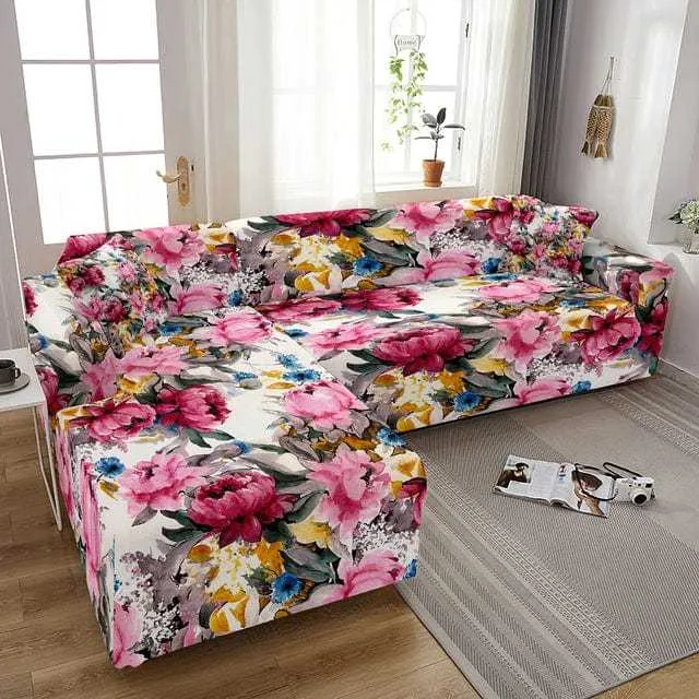 Housse canapé d'angle ou en forme L BUTTERFLY