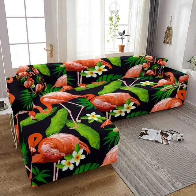 Housse canapé d'angle ou en forme L BUTTERFLY