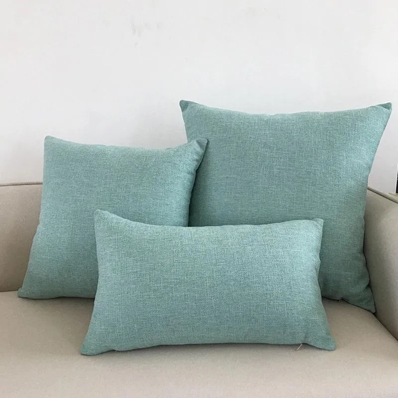 Housse de Coussin 30x50 Bleu Azur