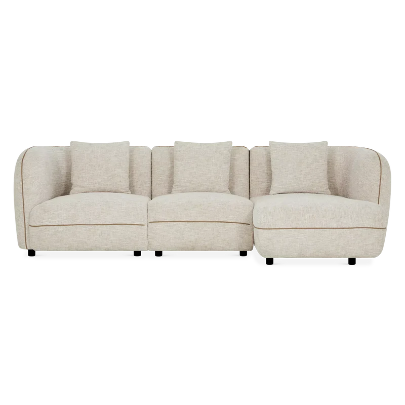 Iris - Fabric-Upholstered Sectional Sofa