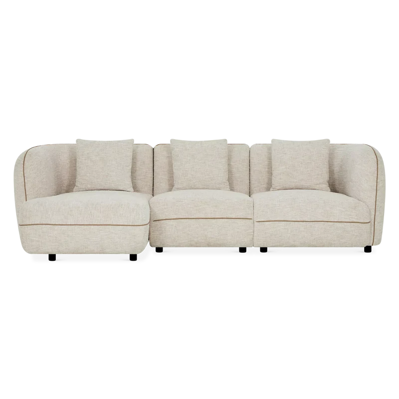 Iris - Fabric-Upholstered Sectional Sofa