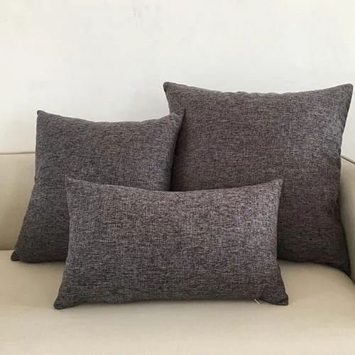 Housse de Coussin 60x60 Gris Anthracite