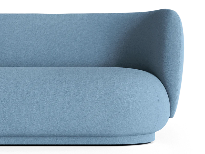 Rico Divan Right - Tonus - Light Blue