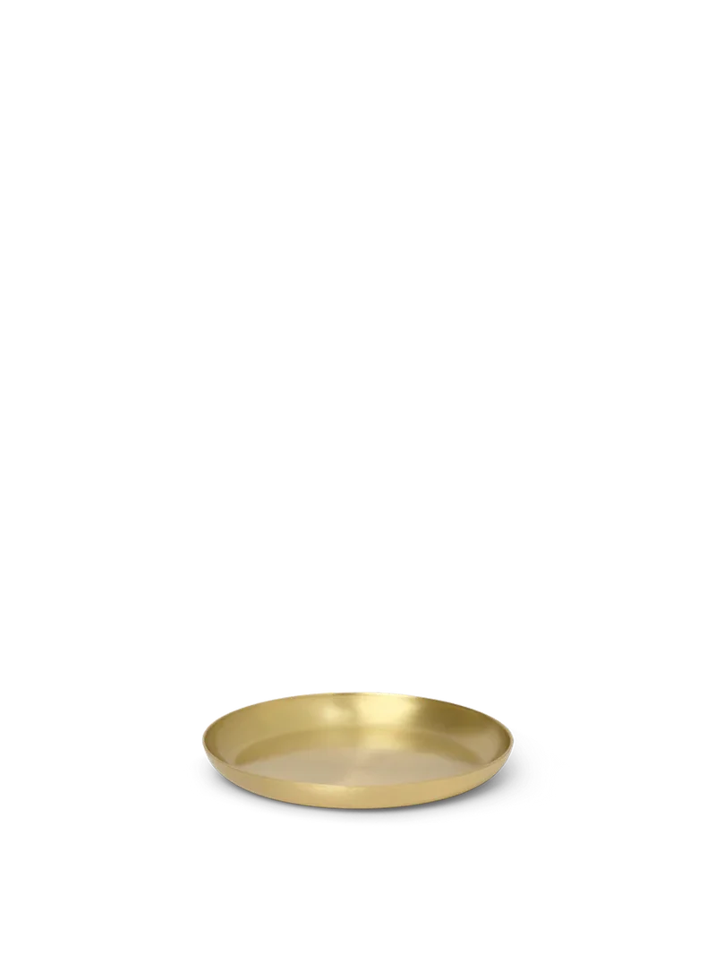 Basho Tray - Round - Brass