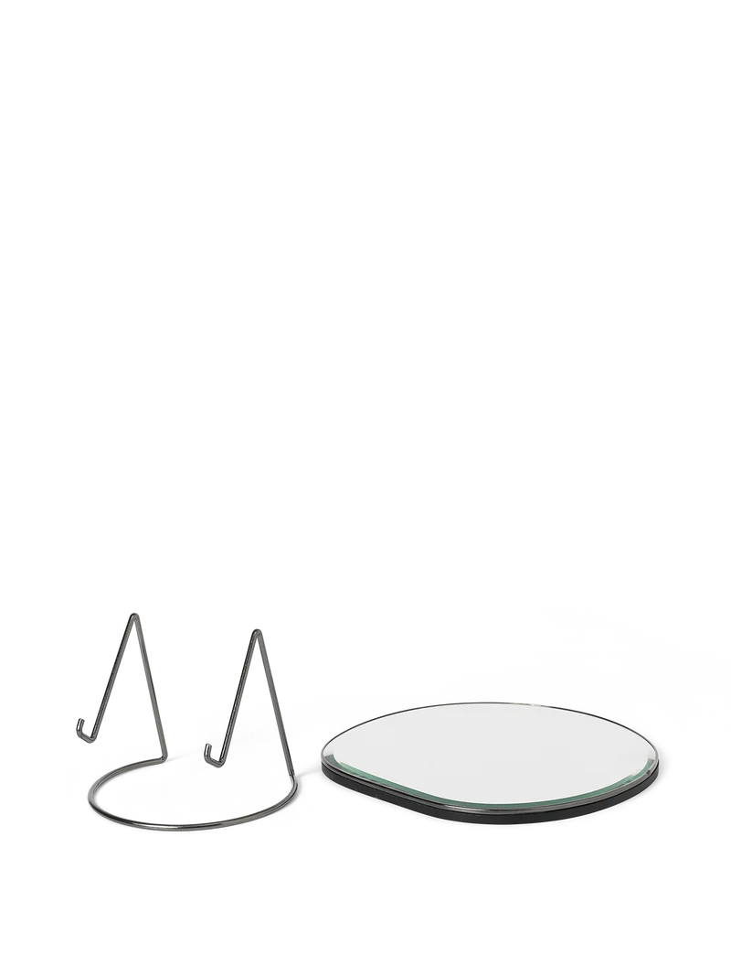 Pond Table Mirror - Dark Chrome
