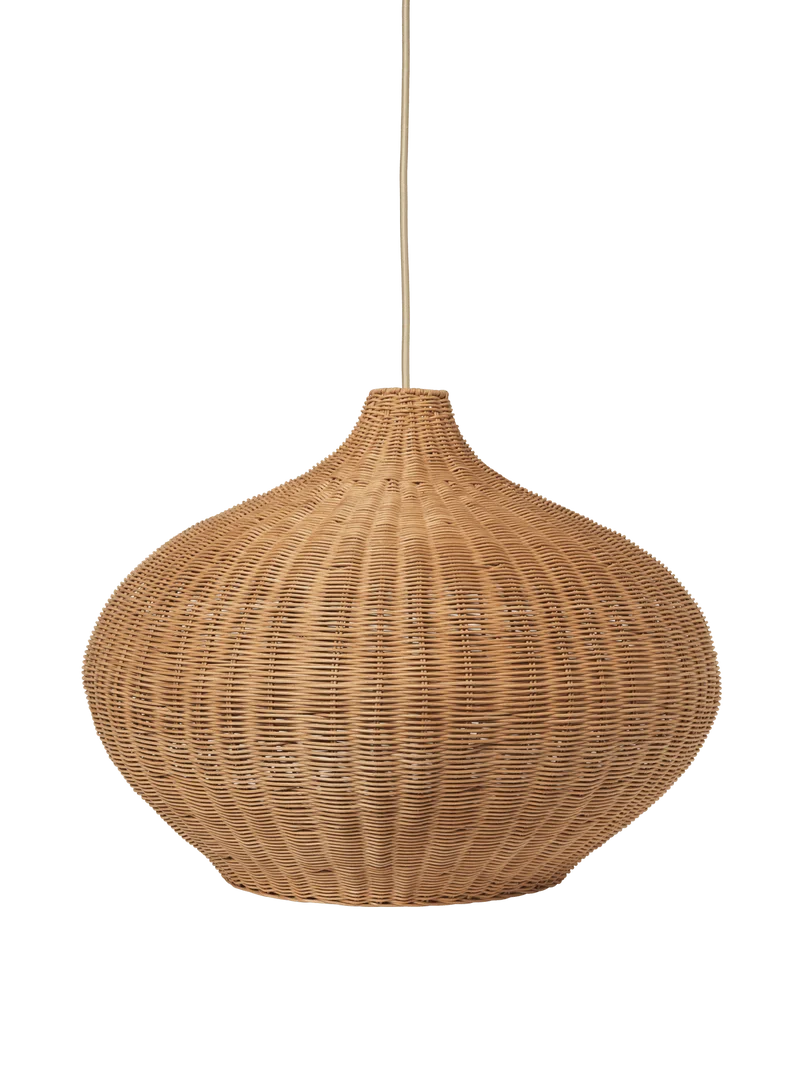 Braided Lampshade - Belly - Natural