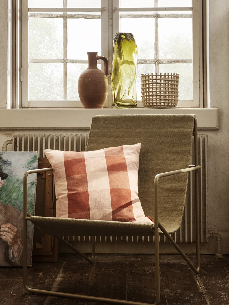 Grand Cushion - Rose/Rust