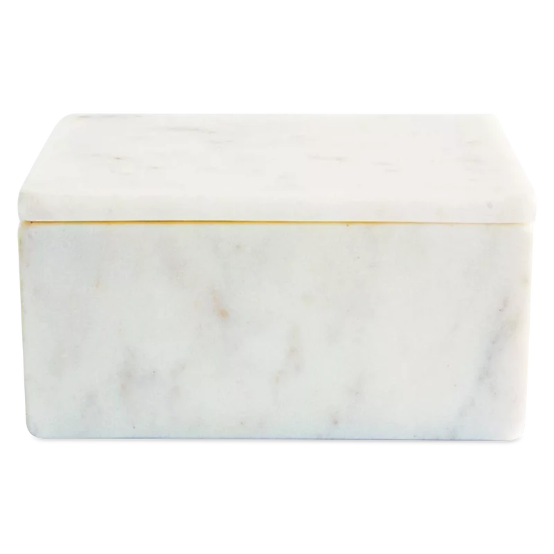Marmol - Small white marble decorative box