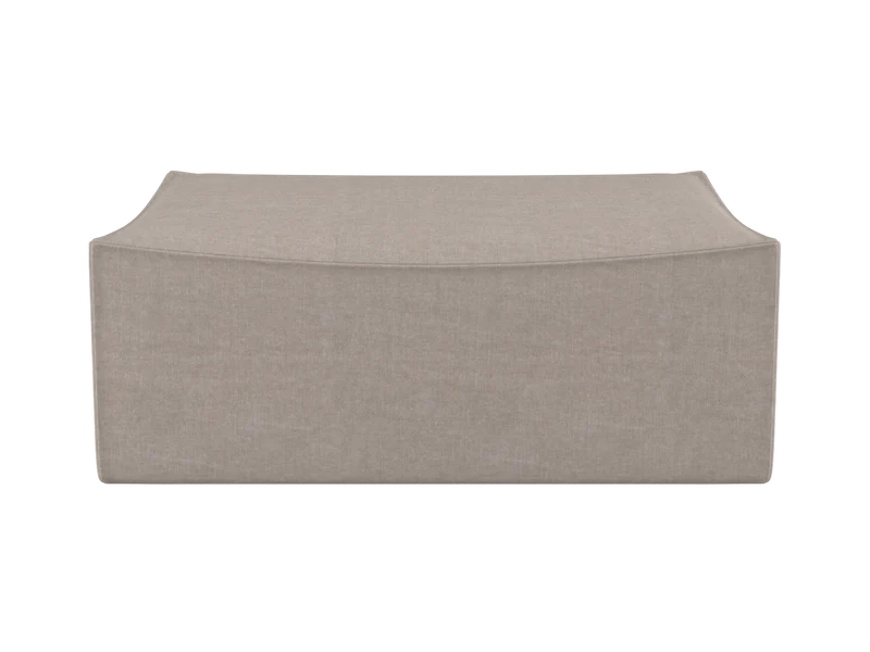 Catena Pouf Rectangular L501 - Cotton Linen - Natural