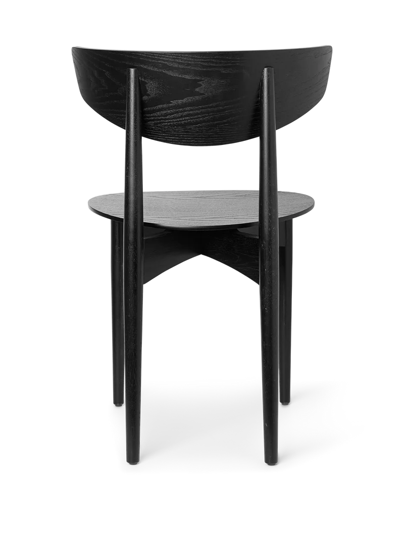 Herman Dining Chair - Wood - Black
