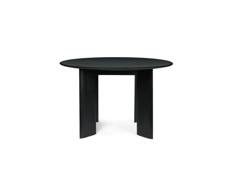 Bevel Table - Round Ø117 - Black Oiled Beech