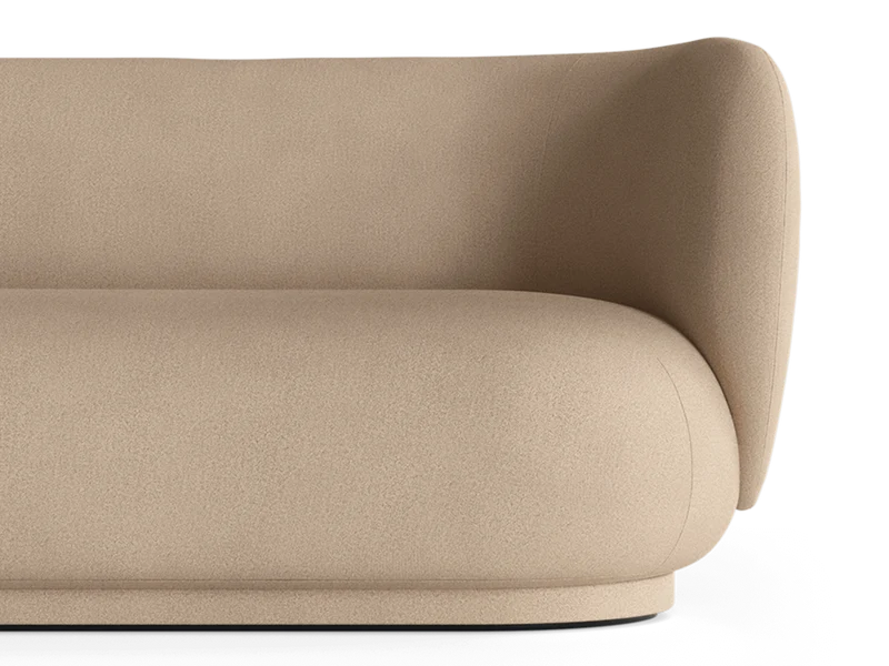Rico Divan Right - Brushed - Sand