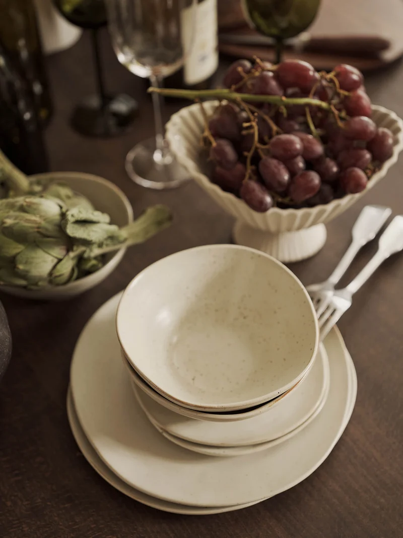 Flow Bowl - Medium - Off-White Speckle