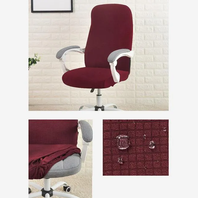 Housse de Chaise de Bureau Bordeaux