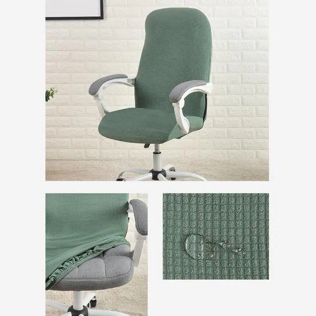 Housse de Chaise de Bureau Jacquard Vert Laurier