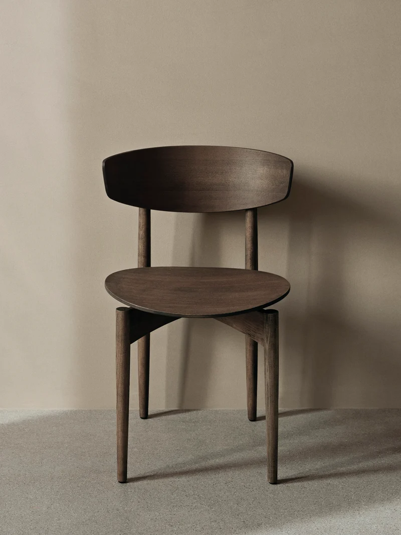 Herman Dining Chair - Wood - Dark Stained Beech