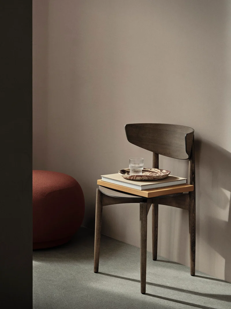 Herman Dining Chair - Wood - Dark Stained Beech