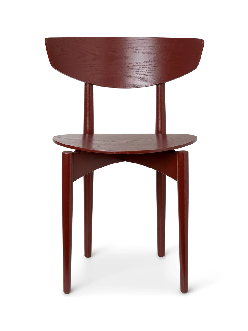 Herman Dining Chair - Wood - Red Brown