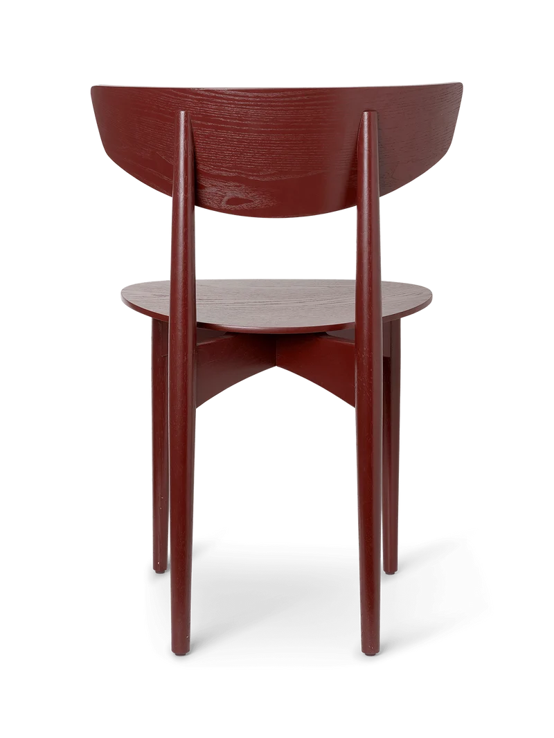 Herman Dining Chair - Wood - Red Brown