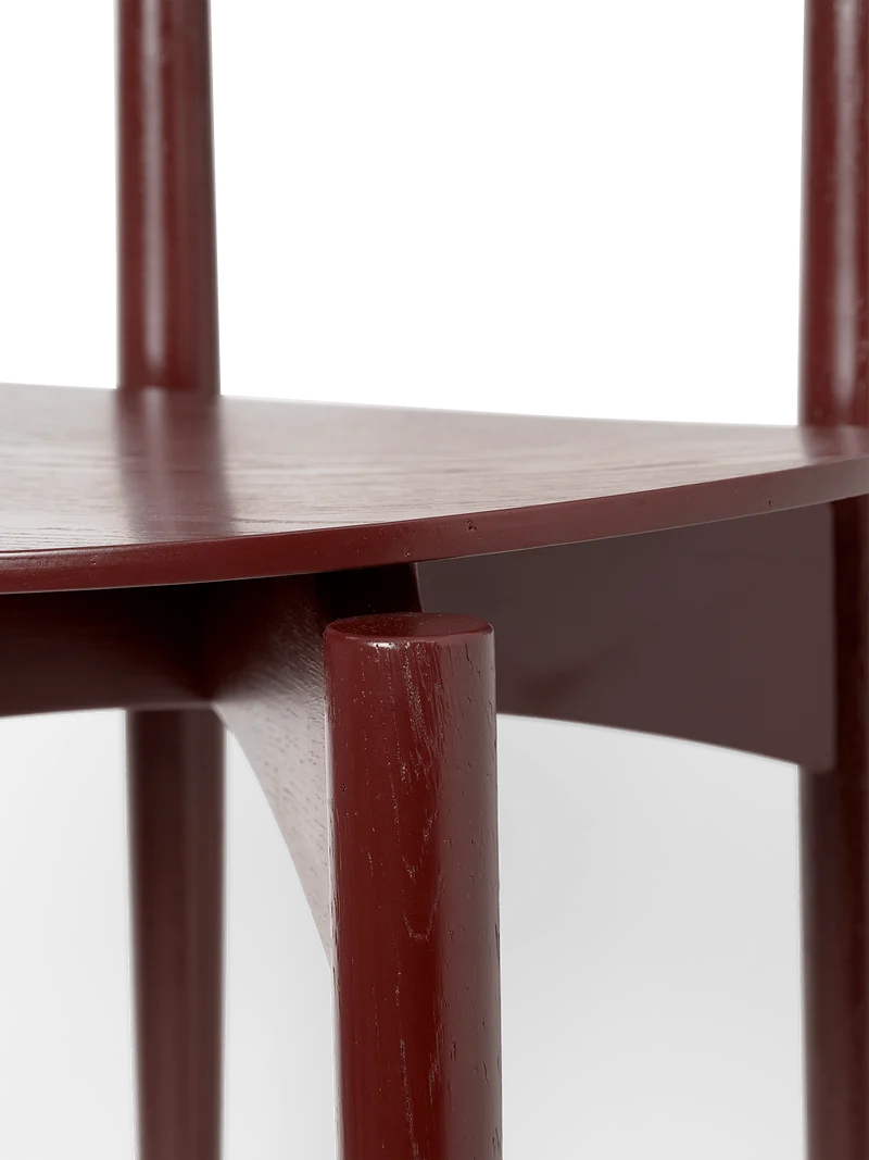 Herman Dining Chair - Wood - Red Brown