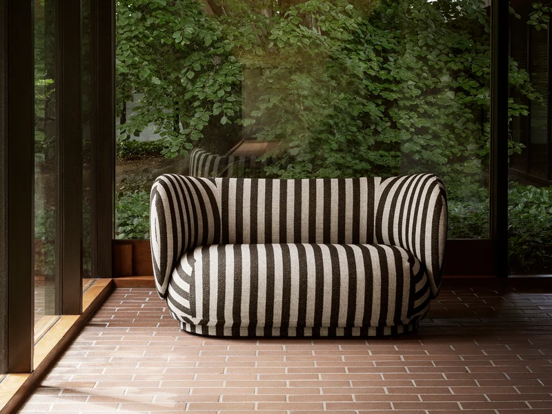 Rico Sofa 2-seater - Louisiana - Sand/Black