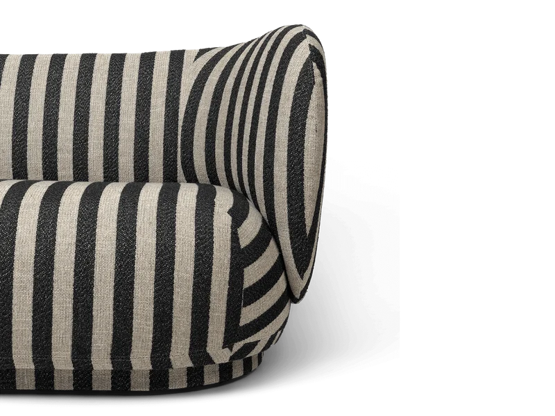Rico Sofa 2-seater - Louisiana - Sand/Black