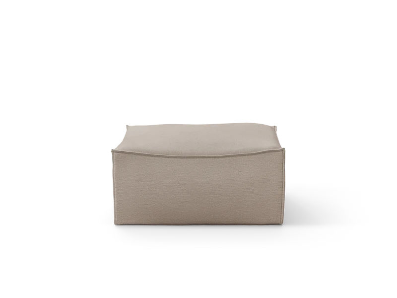 Catena Pouf Square S500 - Cotton Linen - Natural