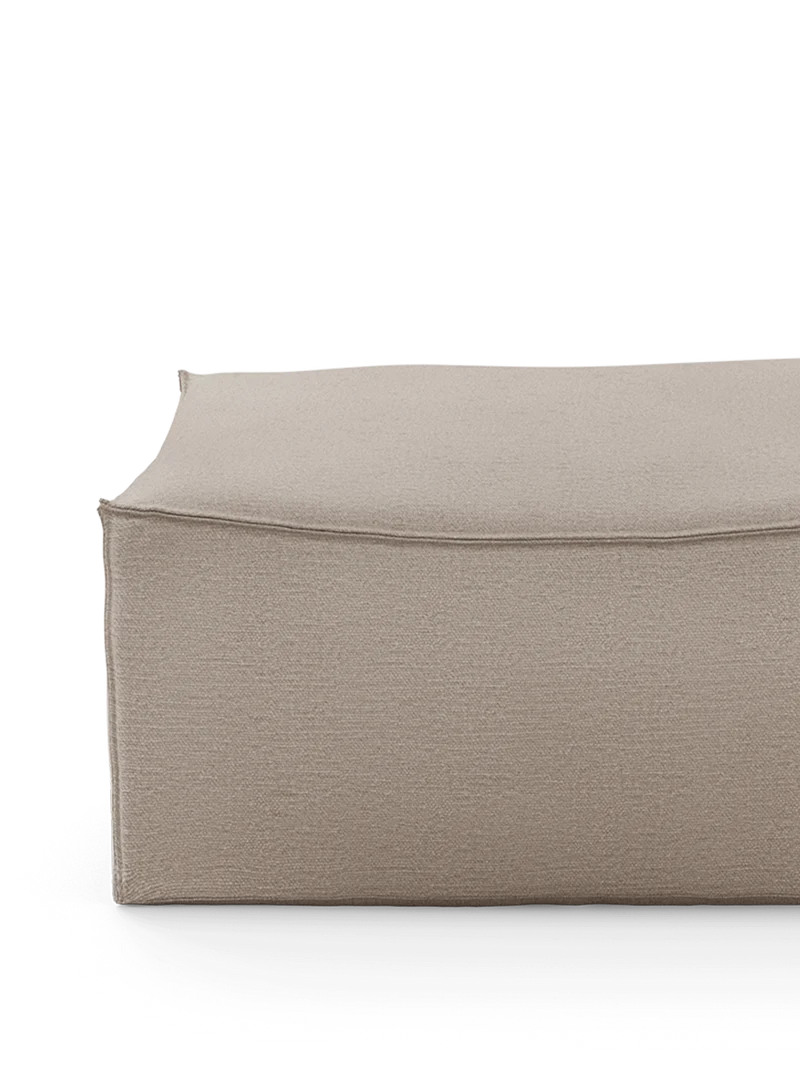 Catena Pouf Square S500 - Cotton Linen - Natural