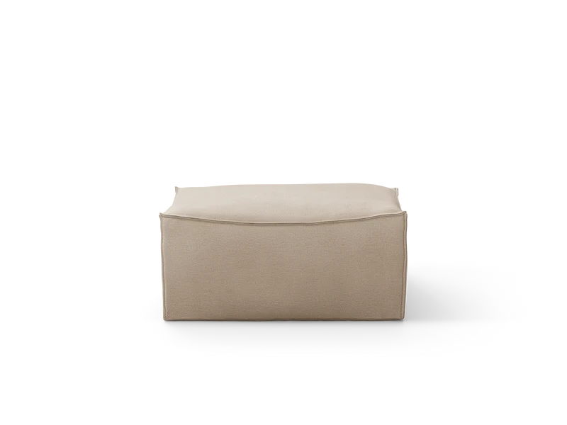Catena Pouf Rectangular S501 - Rich Linen - Natural