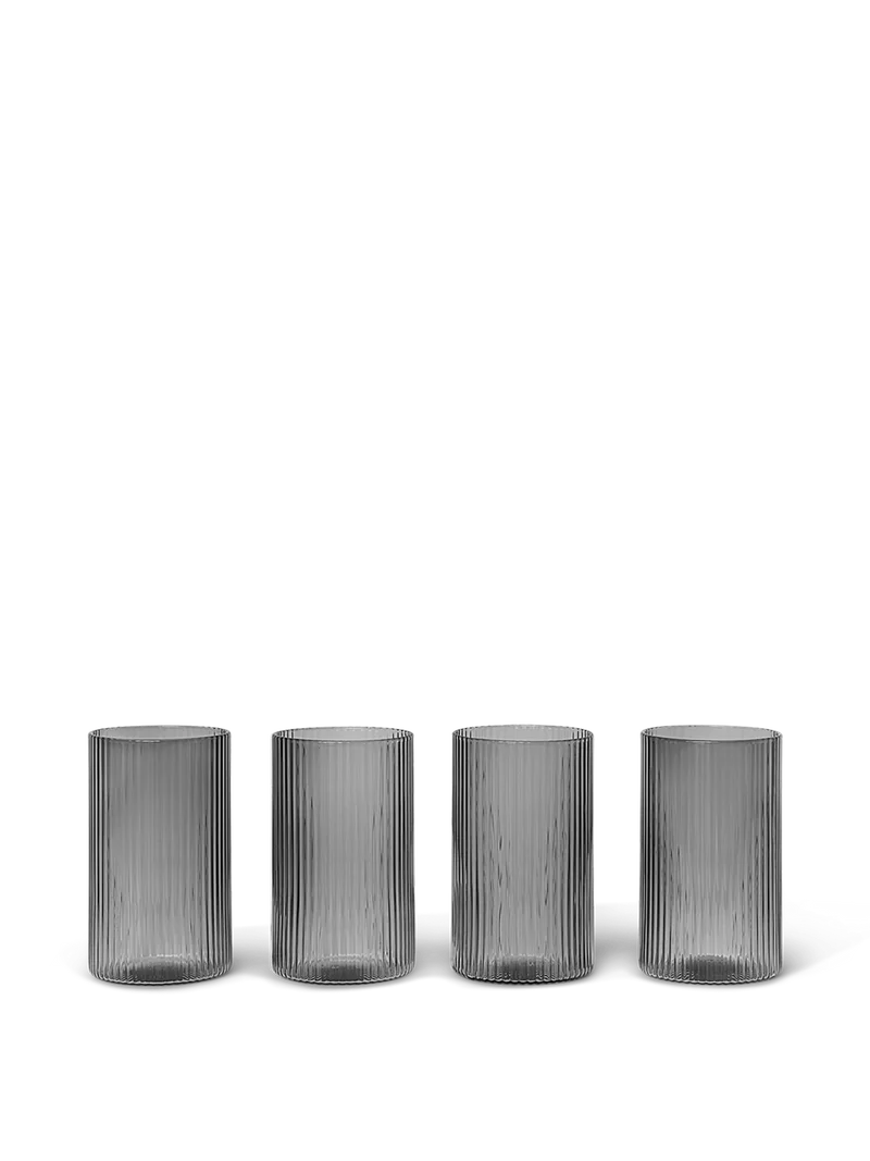 Ripple Verrines - Set of 4 - Smoked Grey