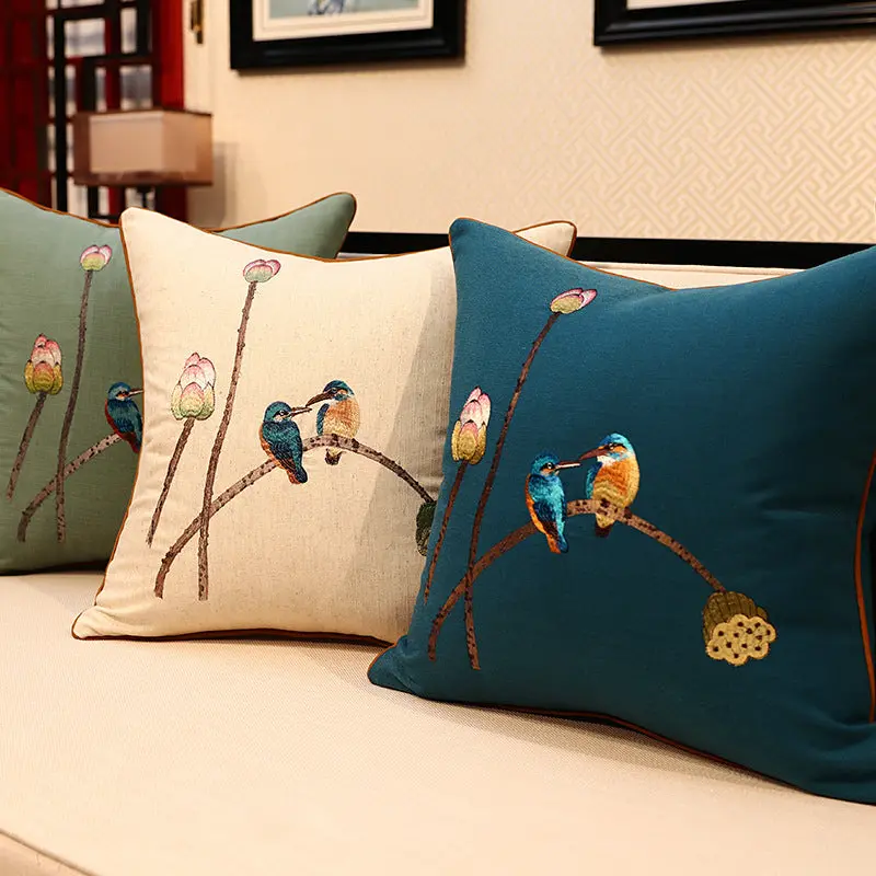 Coussin Canapé Brodé ZHÜLIN