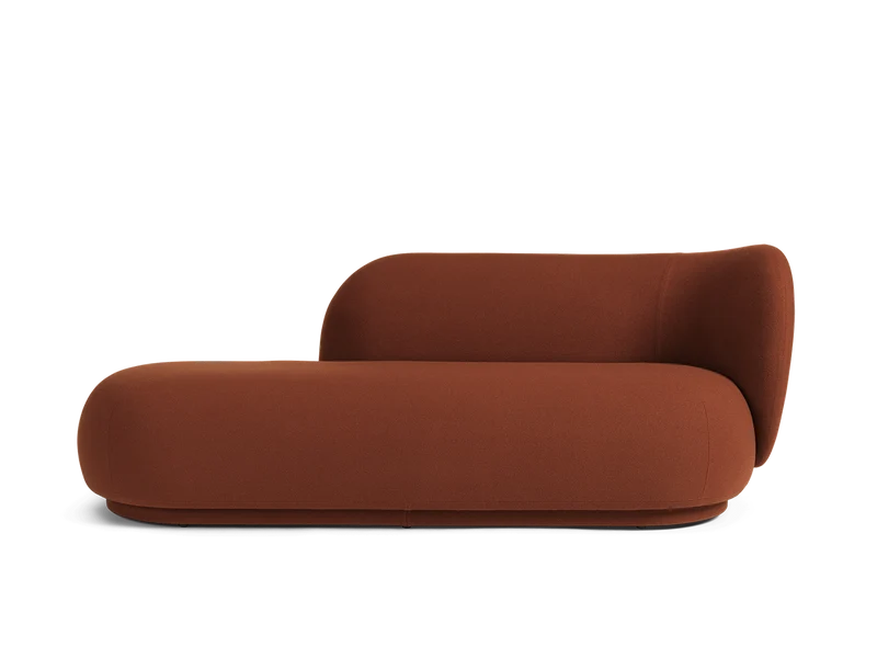 Rico Divan Right - Tonus - Red Brown