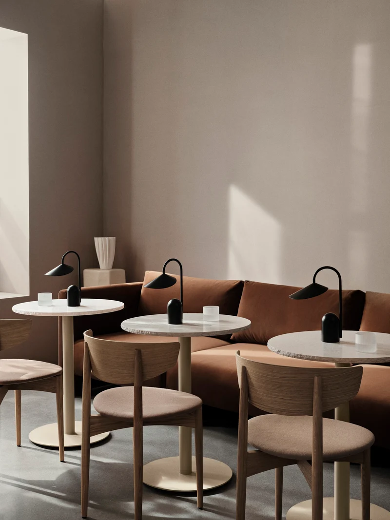 Herman Dining Chair - Upholstered Seat - Tonus - Oak/Tan