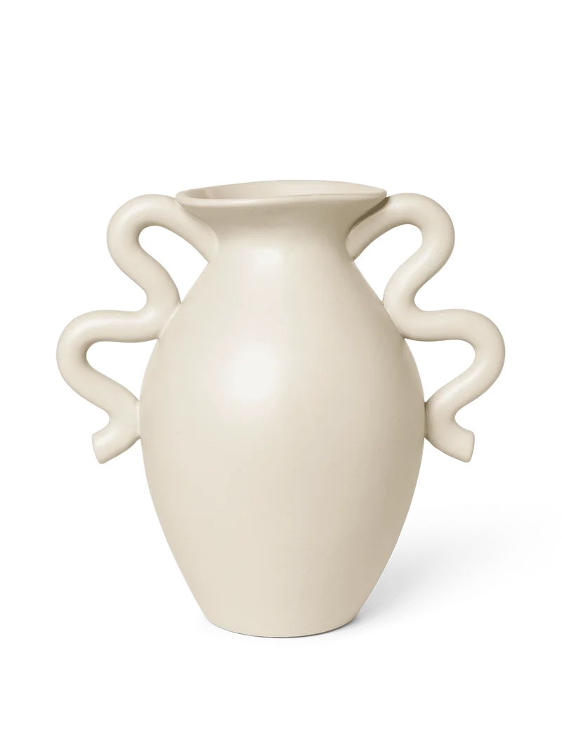 Verso Table Vase - Cream