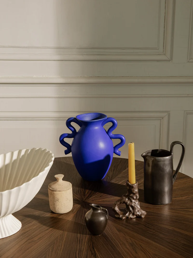 Verso Table Vase - Bright Blue